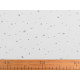 Decorative tulle with stars - White (1 Meter)