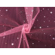 Decorative tulle with stars - White (1 Meter)