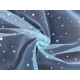 Decorative tulle with stars - White (1 Meter)