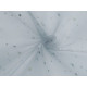 Decorative tulle with stars - White (1 Meter)
