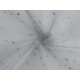 Decorative tulle with stars - White (1 Meter)