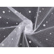 Decorative tulle with stars - White (1 Meter)