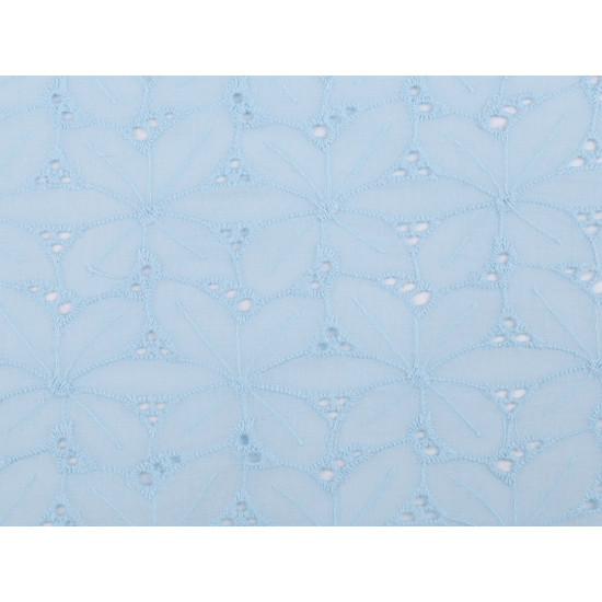 Cotton madeira / broderie anglaise embroidered - White (1 Meter) Cotton madeira / broderie anglaise embroidered - White (1 Meter)