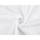 Cotton madeira / broderie anglaise embroidered - White (1 Meter) Cotton madeira / broderie anglaise embroidered - White (1 Meter)