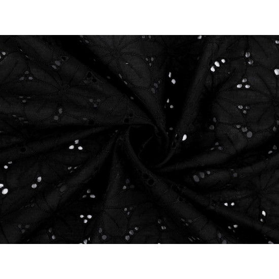 Cotton madeira / broderie anglaise embroidered - White (1 Meter) Cotton madeira / broderie anglaise embroidered - White (1 Meter)
