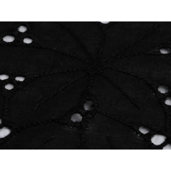 Cotton madeira / broderie anglaise embroidered - White (1 Meter) Cotton madeira / broderie anglaise embroidered - White (1 Meter)