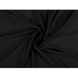 Jersey sportswear fabric, smooth pes - Black (1 Meter)