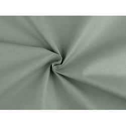 Baumwollstoff/leinen einfarbig - Grau-grün (1 Meter)