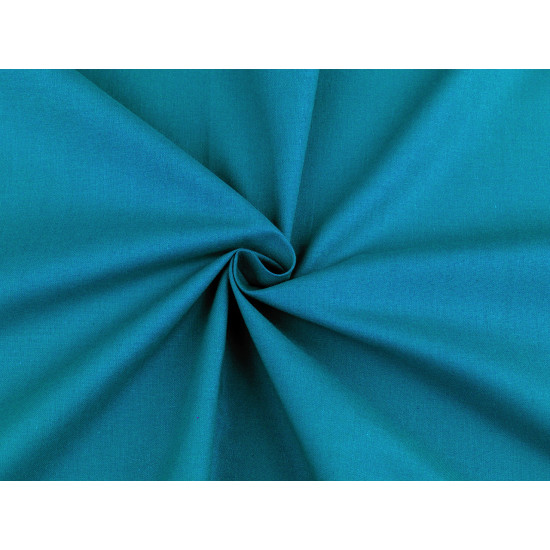 Cotton fabric / canvas single colour - Berlin blue (10 Meters)