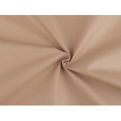 Baumwollstoff/leinen einfarbig - Dunkelbeige (1 Meter)