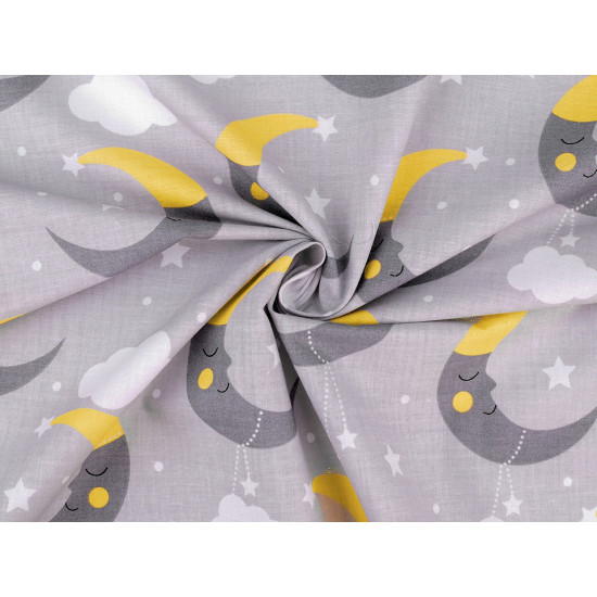 Cotton fabric / canvas sheep - Blue turquise (1 Meter)