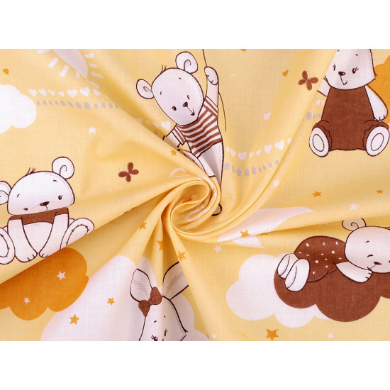 Cotton fabric / canvas sheep - Blue turquise (1 Meter)