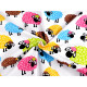 Cotton fabric / canvas sheep - Blue turquise (1 Meter)