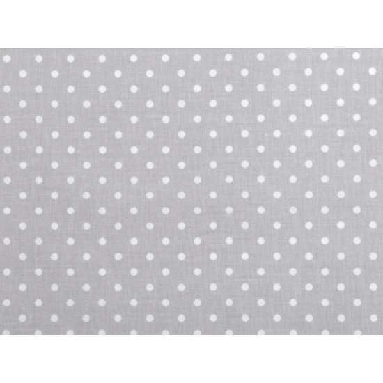 Cotton fabric / canvas polka dots - White (10 Meters)