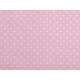 Cotton fabric / canvas polka dots - White (10 Meters)