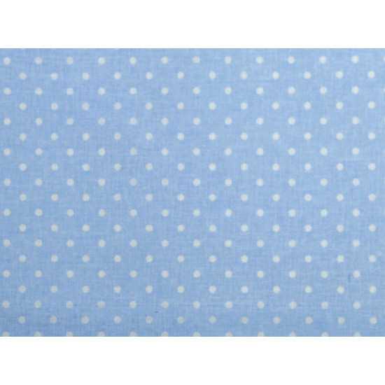 Cotton fabric / canvas polka dots - White (10 Meters)