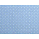 Cotton fabric / canvas polka dots - White (10 Meters)