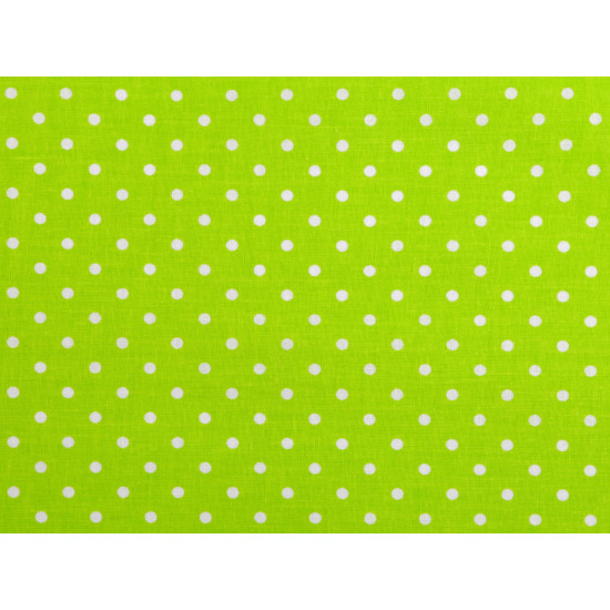 Cotton fabric / canvas polka dots - White (10 Meters)