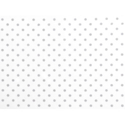 Cotton fabric / canvas polka dots - White (1 Meter)
