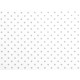 Cotton fabric / canvas polka dots - White (10 Meters)