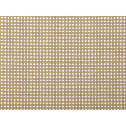 Cotton fabric / canvas - checkered - Beige (1 Meter)