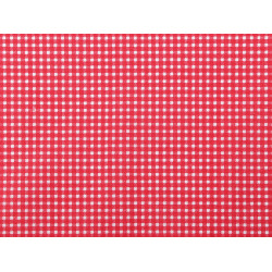 Cotton fabric / canvas - checkered - Red (1 Meter)