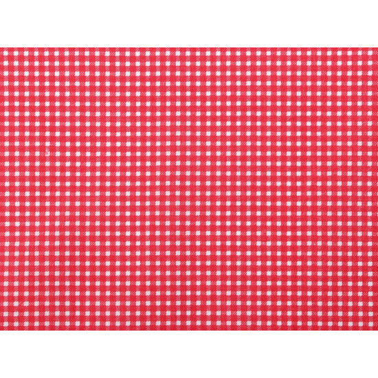 Cotton fabric / canvas - checkered - Green light (1 Meter)