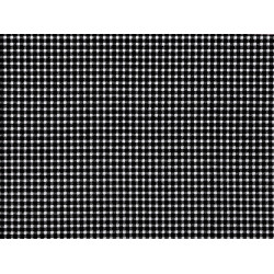 Cotton fabric / canvas - checkered - Black (1 Meter)