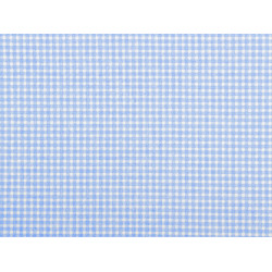 Cotton fabric / canvas - checkered - Blue light (1 Meter)