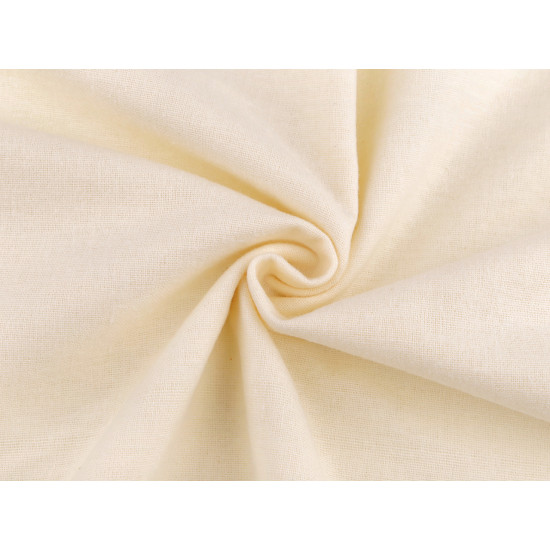 Baumwolle flanell einfarbig - Off white (1 Meter)