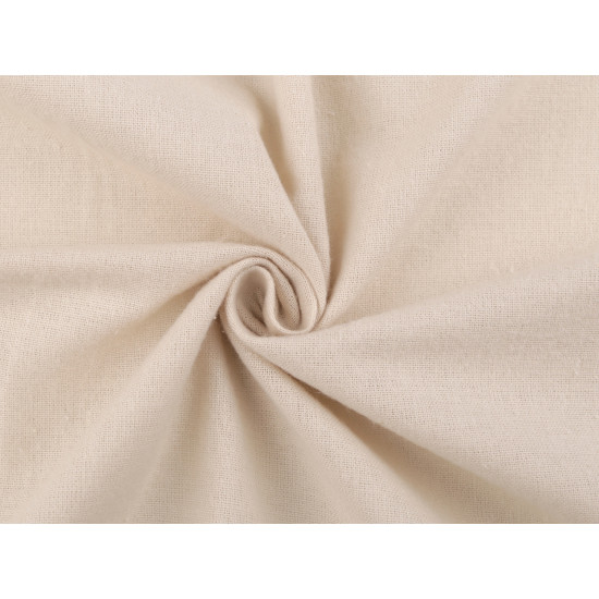 Baumwolle flanell einfarbig - Off white (1 Meter)