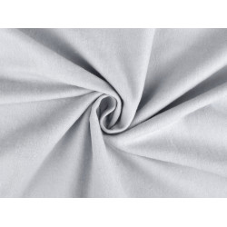 Baumwolle flanell einfarbig - Hell-grau (1 Meter)