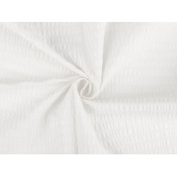 Monochrome cotton crepe fabric - Off white (1 Meter)