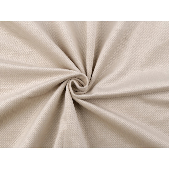 Structured velvet fabric - Beige (1 Meter) Structured velvet fabric - Beige (1 Meter)