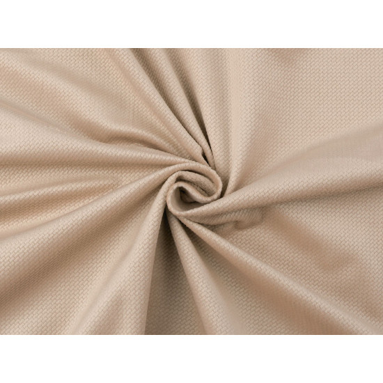 Structured velvet fabric - Beige (1 Meter) Structured velvet fabric - Beige (1 Meter)
