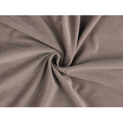 Structured velvet fabric - Beige (1 Meter)