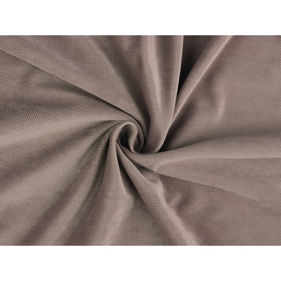Structured velvet fabric - Beige (1 Meter) Structured velvet fabric - Beige (1 Meter)