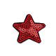 Iron on patch star with sequins - Gold lt. (10 Pieces) Iron on patch star with sequins - Gold lt. (10 Pieces)