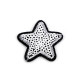 Iron on patch star with sequins - Gold lt. (10 Pieces) Iron on patch star with sequins - Gold lt. (10 Pieces)
