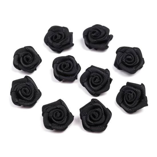 Satin rose ø10 mm - Red (200 Pieces) Satin rose ø10 mm - Red (200 Pieces)