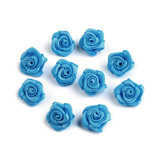 Satin rose ø10 mm - Red (200 Pieces) Satin rose ø10 mm - Red (200 Pieces)