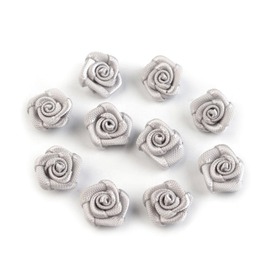 Satin rose ø10 mm - Red (200 Pieces) Satin rose ø10 mm - Red (200 Pieces)