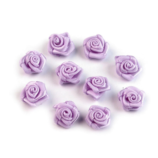 Satin rose ø10 mm - Red (200 Pieces) Satin rose ø10 mm - Red (200 Pieces)