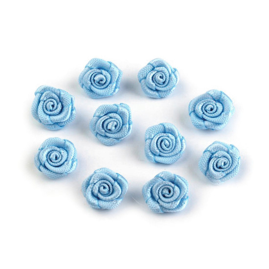 Satin rose ø10 mm - Red (200 Pieces) Satin rose ø10 mm - Red (200 Pieces)