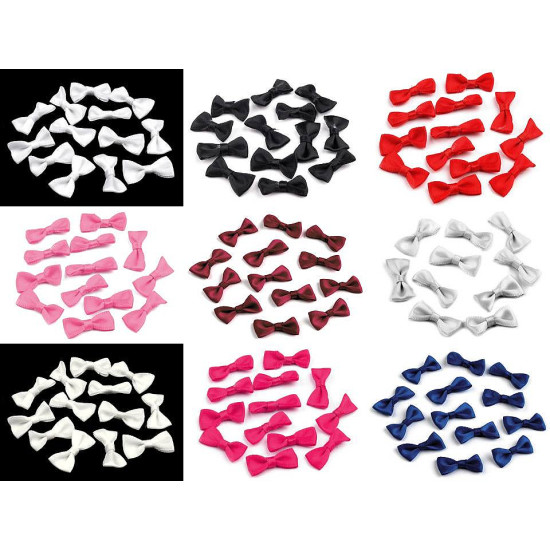 Kokardki bieliźniane / kotyliony 12x25 mm satynowe - Bordo (5 Sztuki) Kokardki bieliźniane / kotyliony 12x25 mm satynowe - Bordo (5 Sztuki)