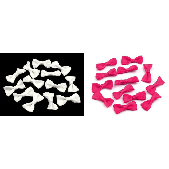 Kokardki bieliźniane / kotyliony 12x25 mm satynowe - Bordo (5 Sztuki) Kokardki bieliźniane / kotyliony 12x25 mm satynowe - Bordo (5 Sztuki)