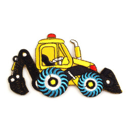 Naprasowanka auto, traktor, łódka - Żółty jasny (1 Sztuka)