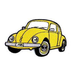 Naprasowanka auto, traktor, łódka - Żółty (1 Sztuka)