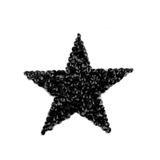 Applique termoadesiva, con strass - Argento (48 Pezzi) Applique termoadesiva, con strass - Argento (48 Pezzi)