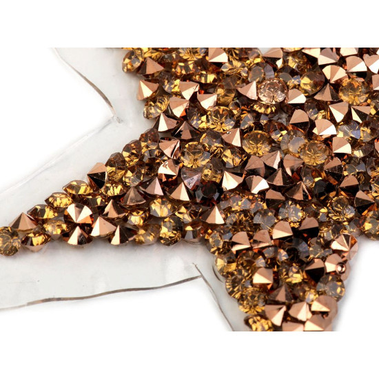 Applique termoadesiva, con strass - Argento (48 Pezzi) Applique termoadesiva, con strass - Argento (48 Pezzi)